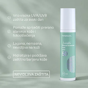 Invisible mineralni fluid za zaštitu od sunca SPF 50, 50 ml